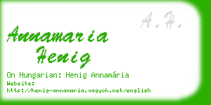 annamaria henig business card