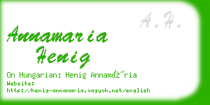 annamaria henig business card